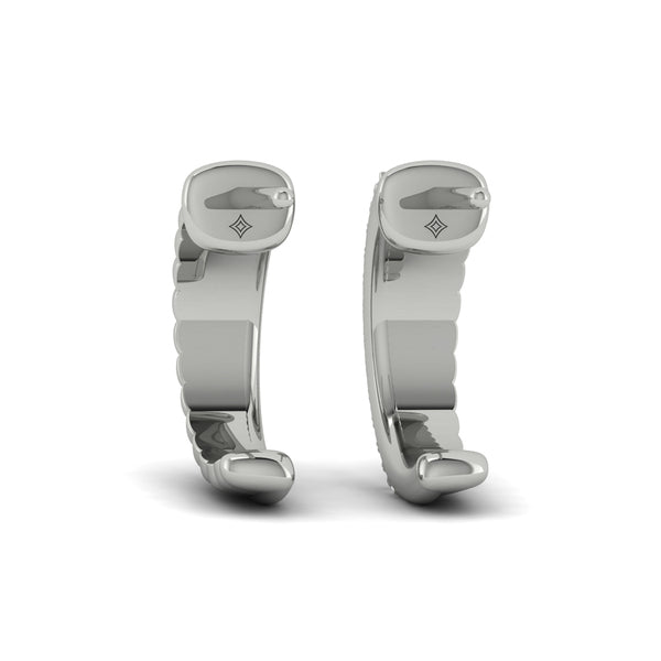 Textured Demi Hoop Earrings