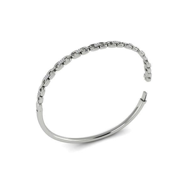 Alternating Diamond Bangle Bracelet