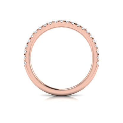 Matching Bands Wedding Band in 14K Rose Gold by Vlora Bridal