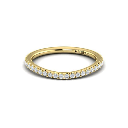 Matching Bands Wedding Band in 14K Yellow Gold by Vlora Bridal