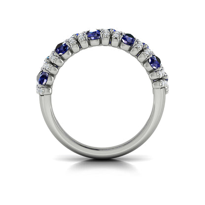 Multi Diamond and Sapphire Statement Ring