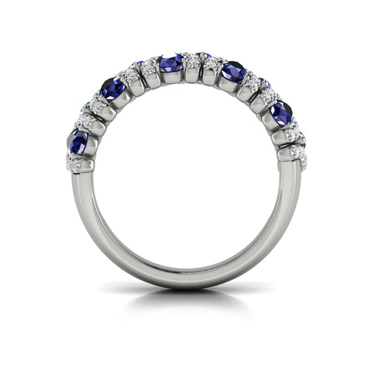 Multi Diamond and Sapphire Statement Ring