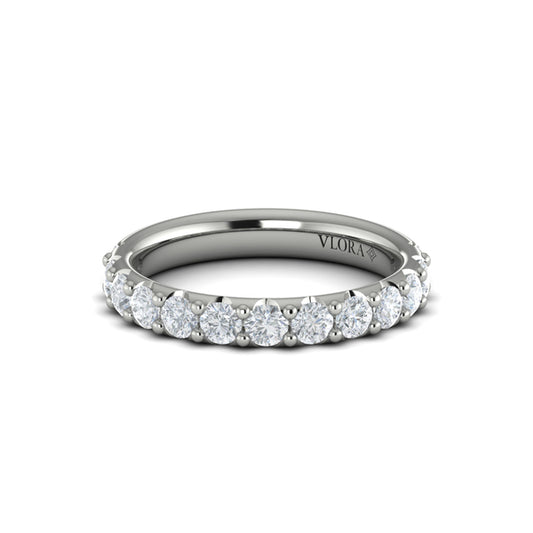 Round Diamond Prong Set Band