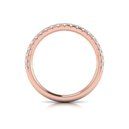 Scalloped Diamond Eternity Band