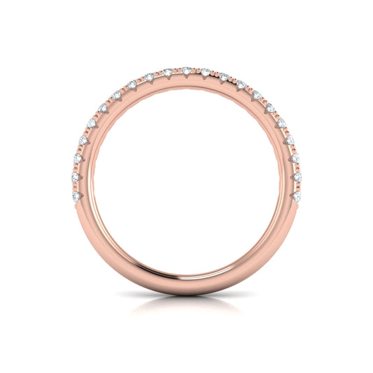 Scalloped Diamond Eternity Band