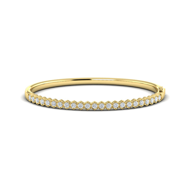 Diamond Honeycomb Bangle