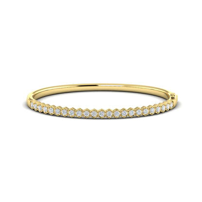 Diamond Honeycomb Bangle