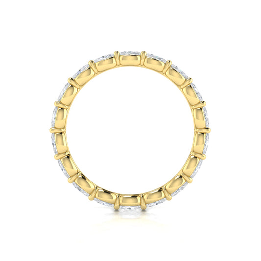 Graceful Oval Eternity Band