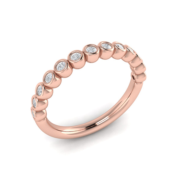 Bezel-Set Stackable Band