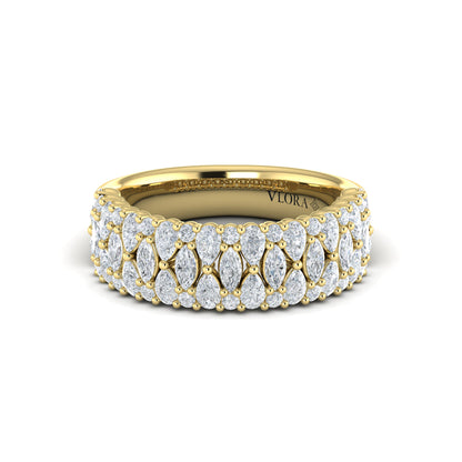 Pear, Round and Marquis Diamond Ring