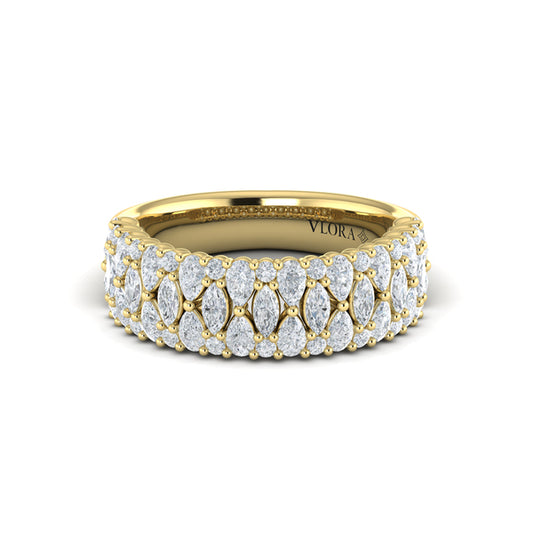 Pear, Round and Marquis Diamond Ring