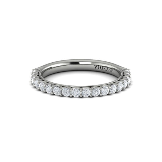 Matching Band for Woven Elegance Hidden Halo Round Engagement Ring