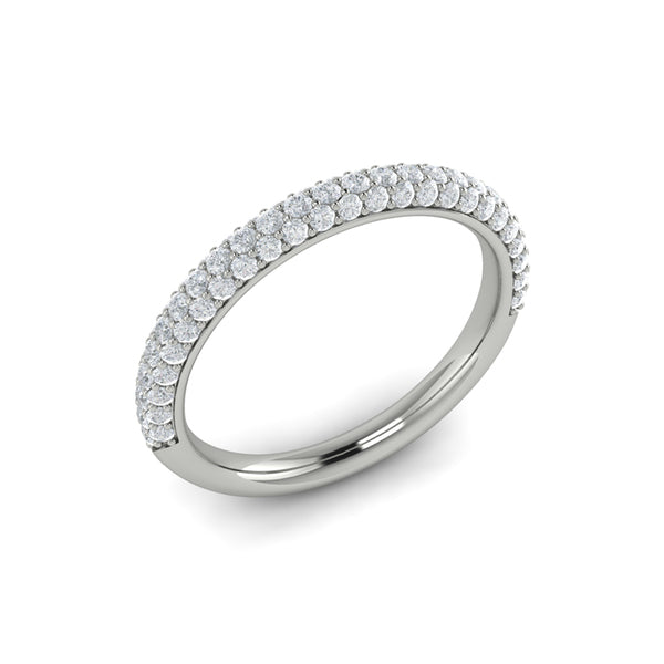 Stackable Bands Wedding Band in Platinum by Vlora Bridal
