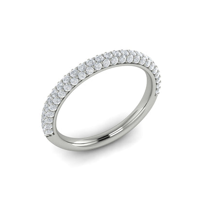 Stackable Bands Wedding Band in Platinum by Vlora Bridal