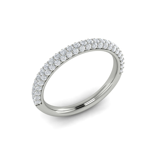 Stackable Bands Wedding Band in Platinum by Vlora Bridal