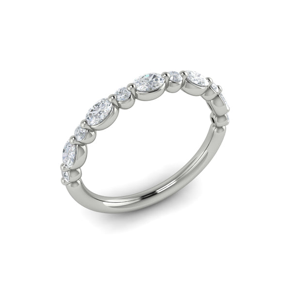 Stackable Bands Wedding Band in Platinum by Vlora Bridal