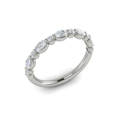 Stackable Bands Wedding Band in Platinum by Vlora Bridal