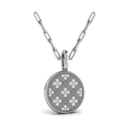 Star Diamonds and Diamond Pendant Necklace