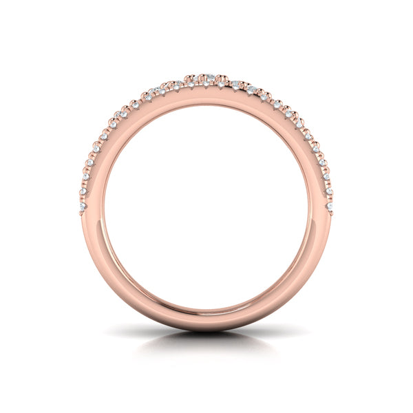 Floating Diamond Cluster Ring