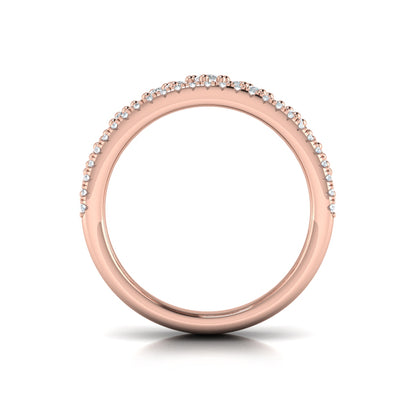 Floating Diamond Cluster Ring