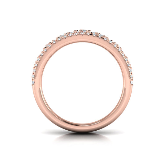 Floating Diamond Cluster Ring