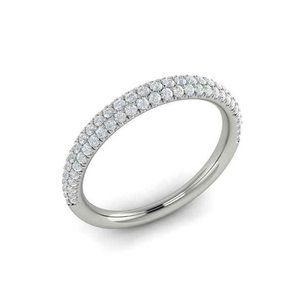 Stackable Bands Wedding Band in Platinum by Vlora Bridal