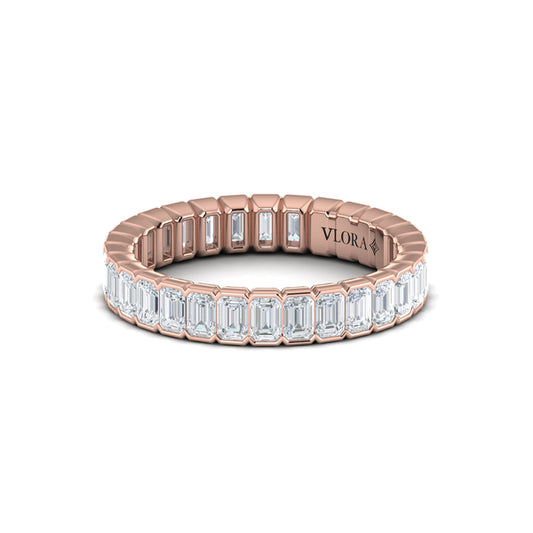 Endless Emerald Cut Eternity Ring