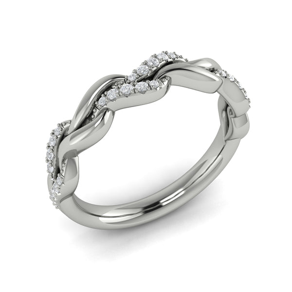 Stackable Bands Wedding Band in Platinum by Vlora Bridal