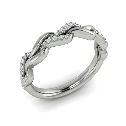 Stackable Bands Wedding Band in Platinum by Vlora Bridal
