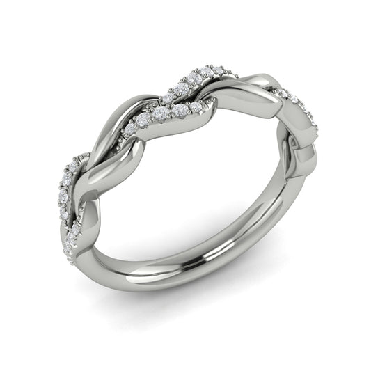 Stackable Bands Wedding Band in Platinum by Vlora Bridal
