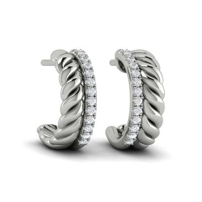 Twisted Double Hoop Earrings