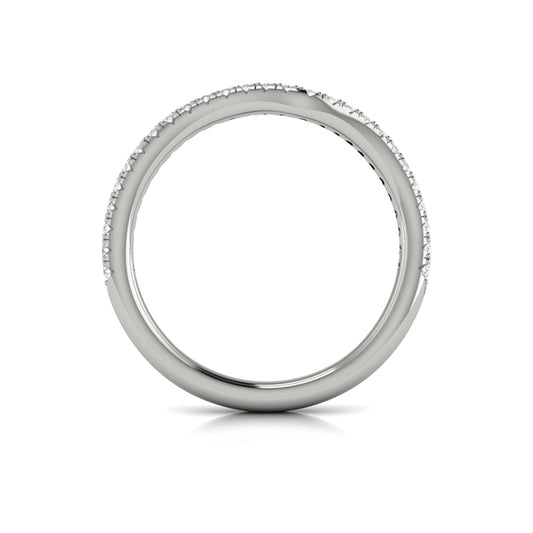 Matching Band for Bypass Oval Engagement Ring