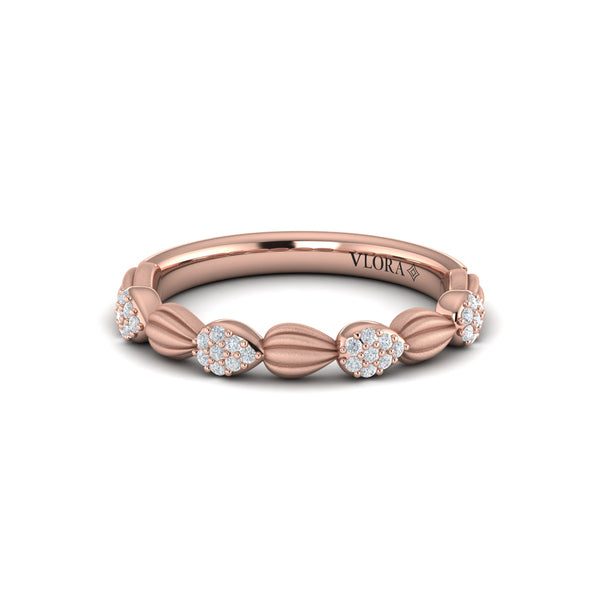 Cascade Ring with Satin Finish