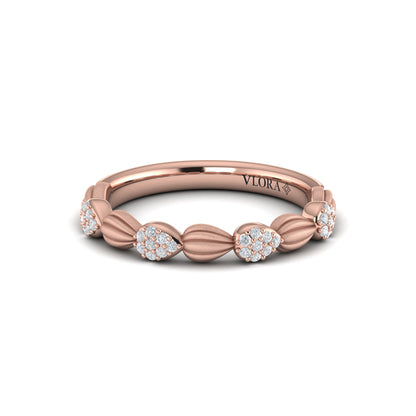 Cascade Ring with Satin Finish