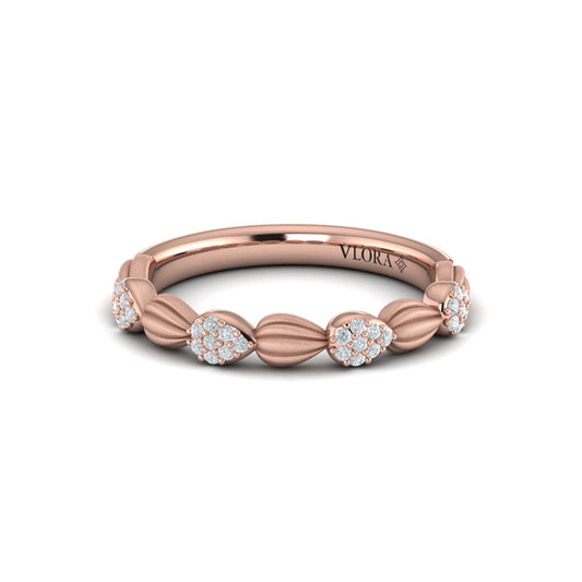 Cascade Ring with Satin Finish