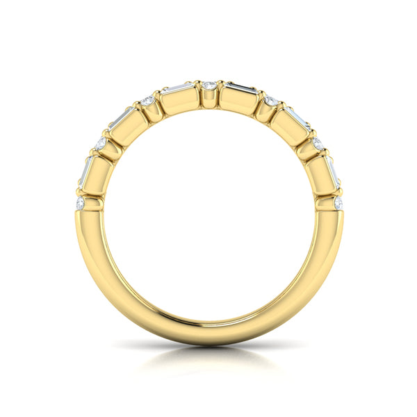 Diamond Baguette Two Row Ring