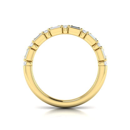 Diamond Baguette Two Row Ring