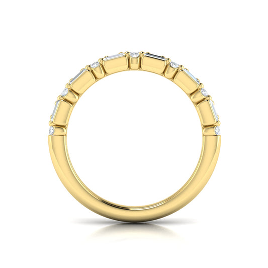 Diamond Baguette Two Row Ring