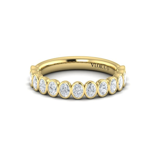 Bezel-Set Stackable Band