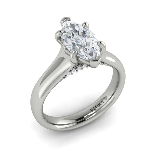 Marquise Solitaire Engagement Ring