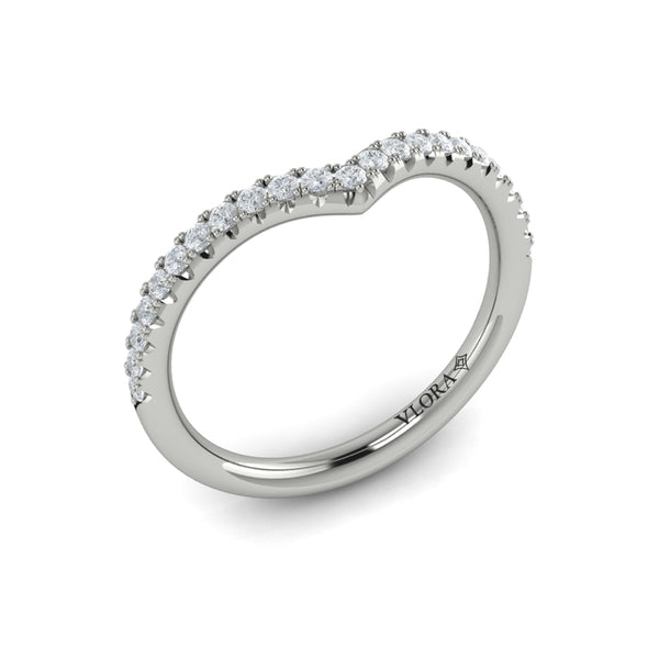 Matching Bands Wedding Band in Platinum by Vlora Bridal