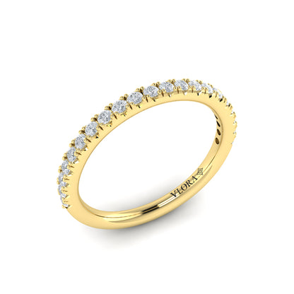 Matching Band for Contoured Bezel Diamond Engagement Ring