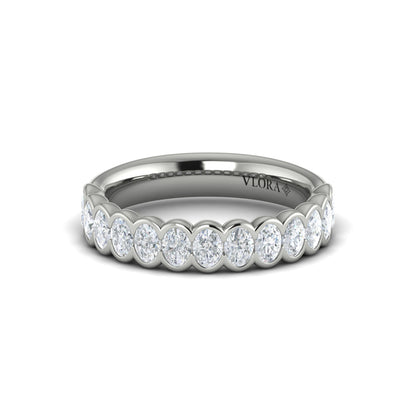 Matching Band to the Oval Accent Oval Diamond Engagement Ring