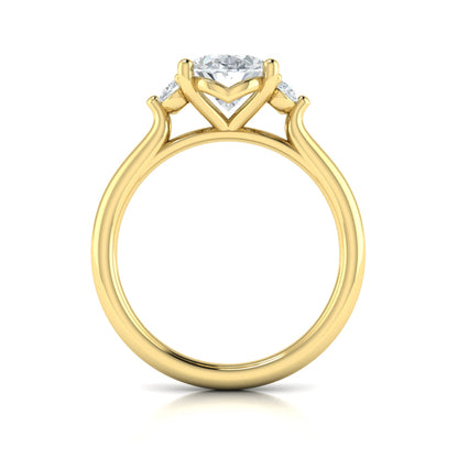 Crown Set Diamond Solitaire Engagement Ring