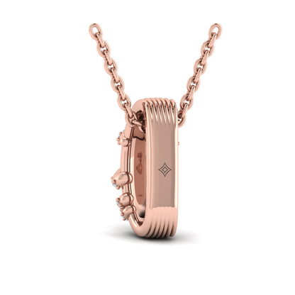 Diamond Ribbon Pendant