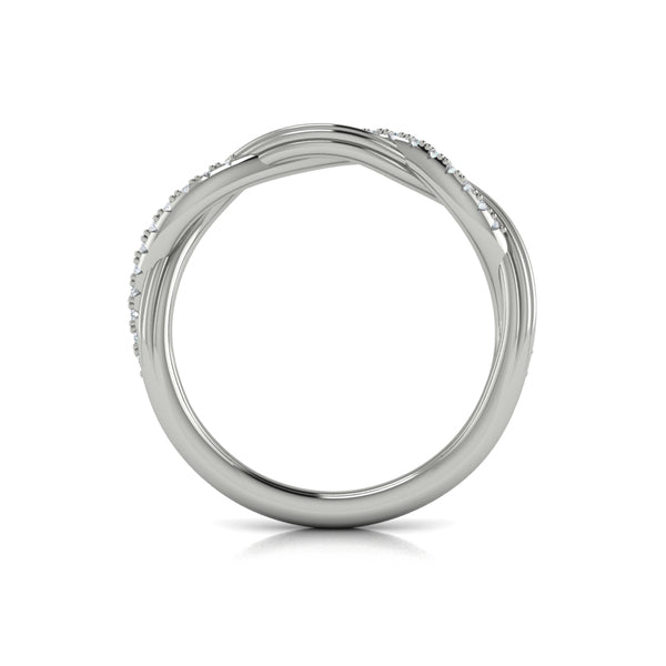 Stackable Bands Wedding Band in Platinum by Vlora Bridal