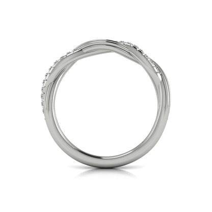 Stackable Bands Wedding Band in Platinum by Vlora Bridal