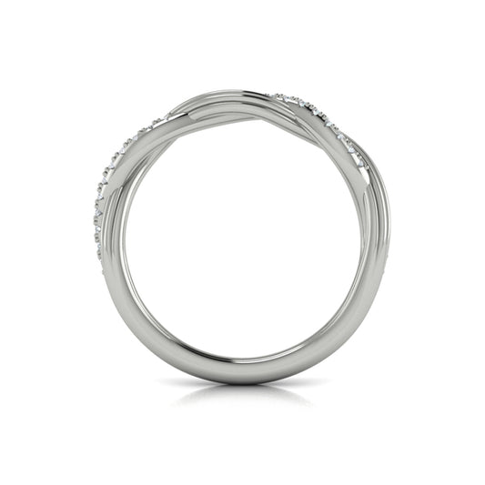 Stackable Bands Wedding Band in Platinum by Vlora Bridal