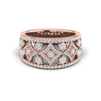 Diamond Open Vlora Star Ring