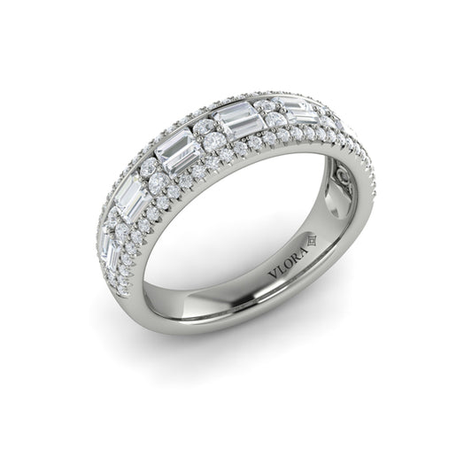 Multi Diamond Baguette and Round Diamond Ring